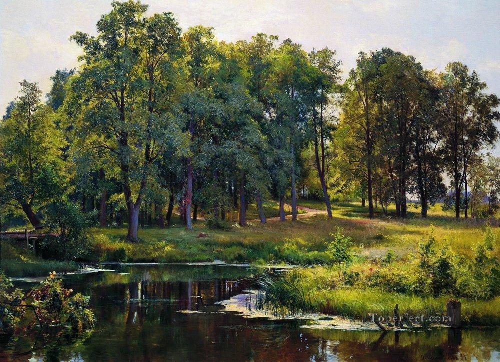 en el parque 1897 paisaje clásico Ivan Ivanovich Pintura al óleo